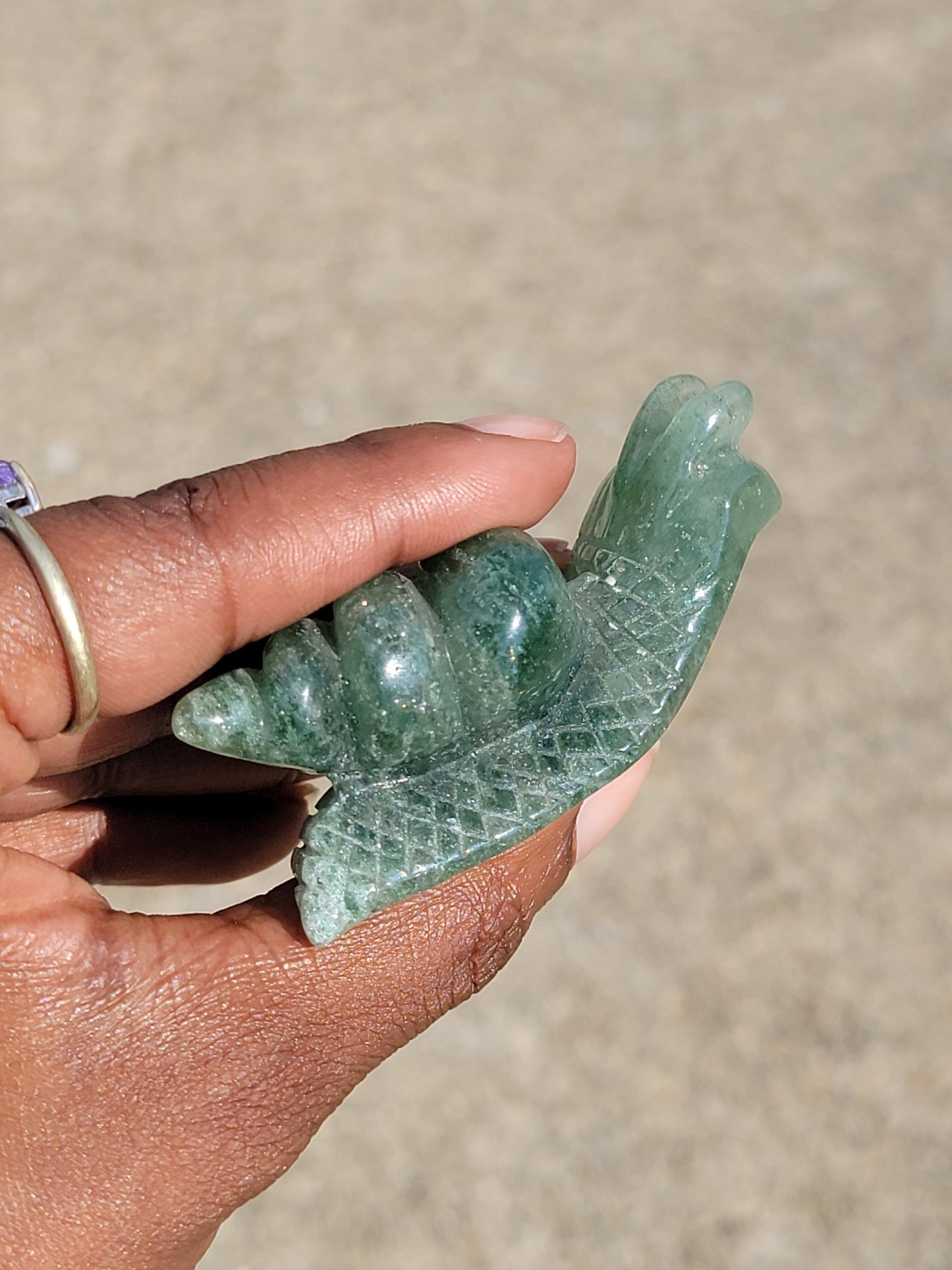 Green Aventurine Snail