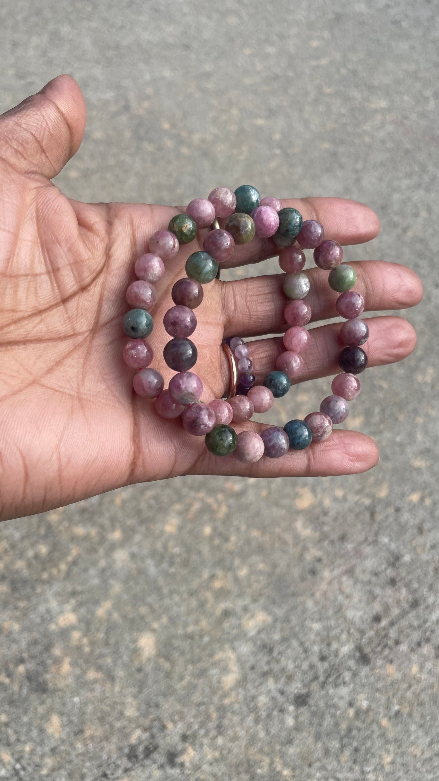 Watermelon Tourmaline Bracelets