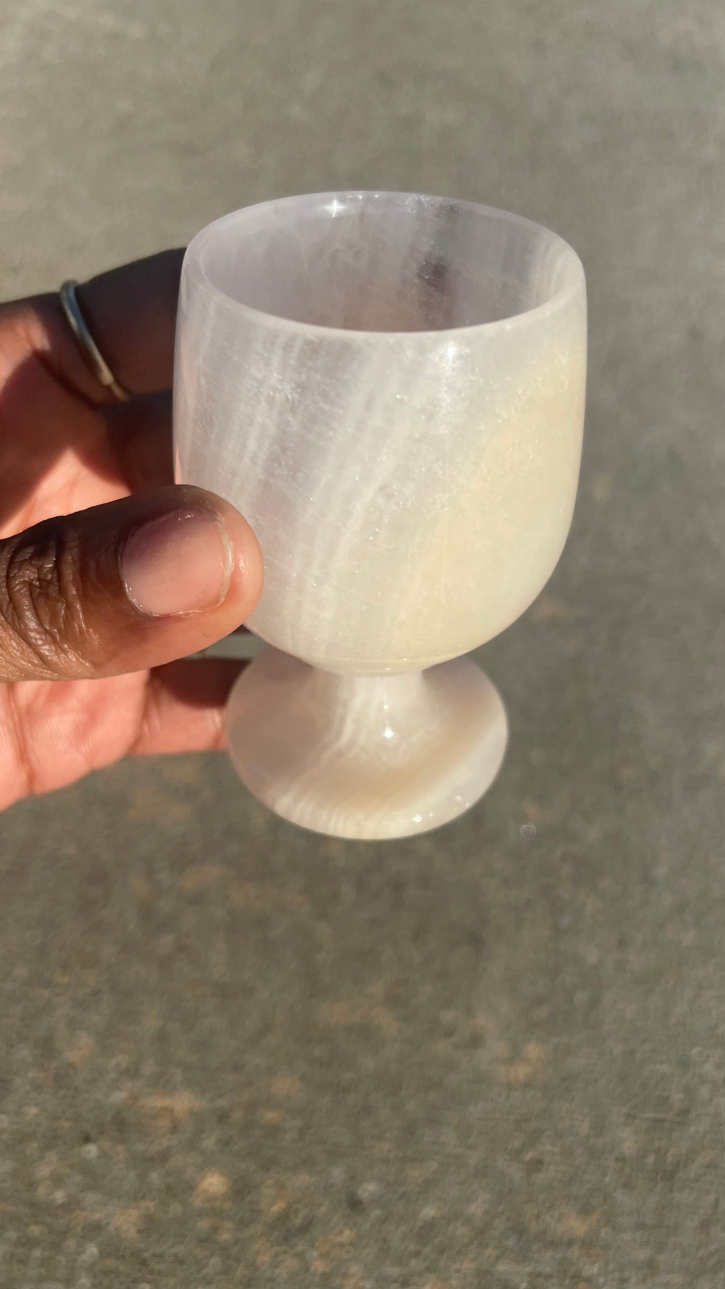 Pink Calcite Chalice