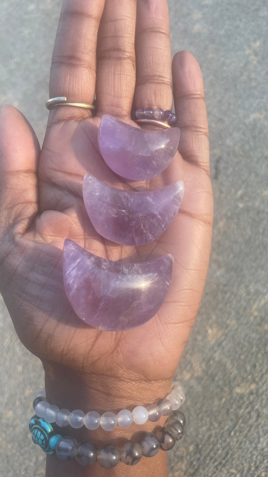 Amethyst Moons with Citrine