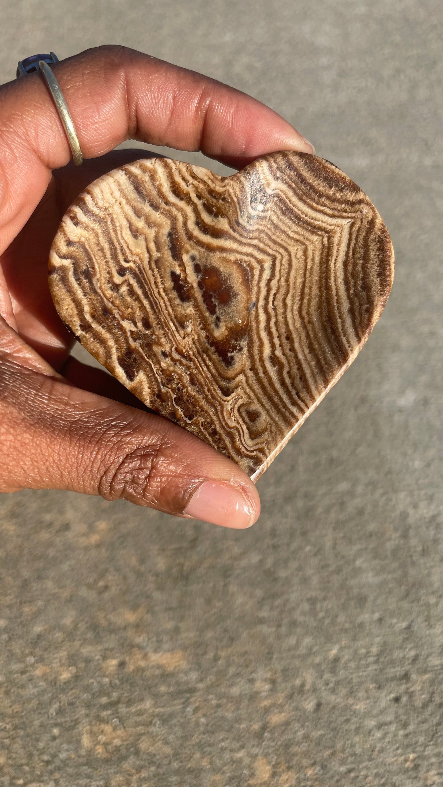 Chocolate Calcite Trinket Bowl