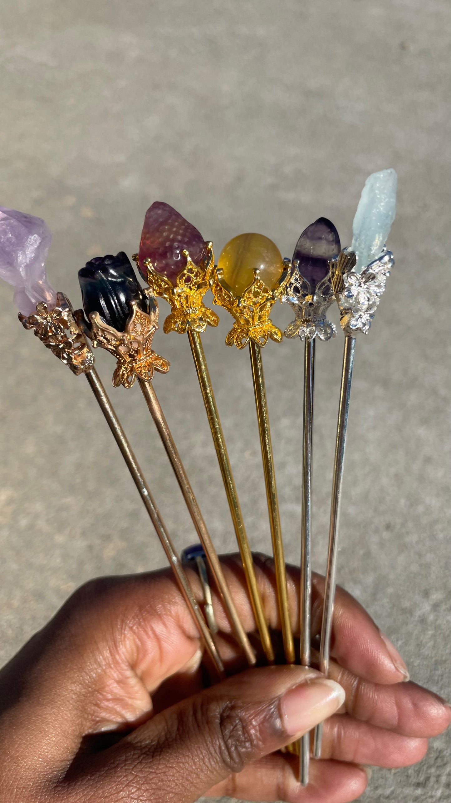 Crystal Hair Pins