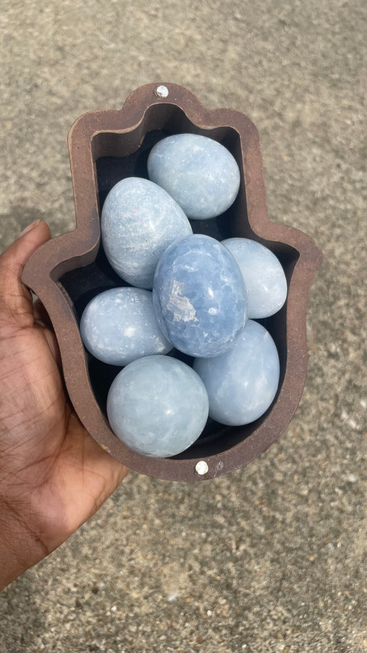 Blue Calcite Egg