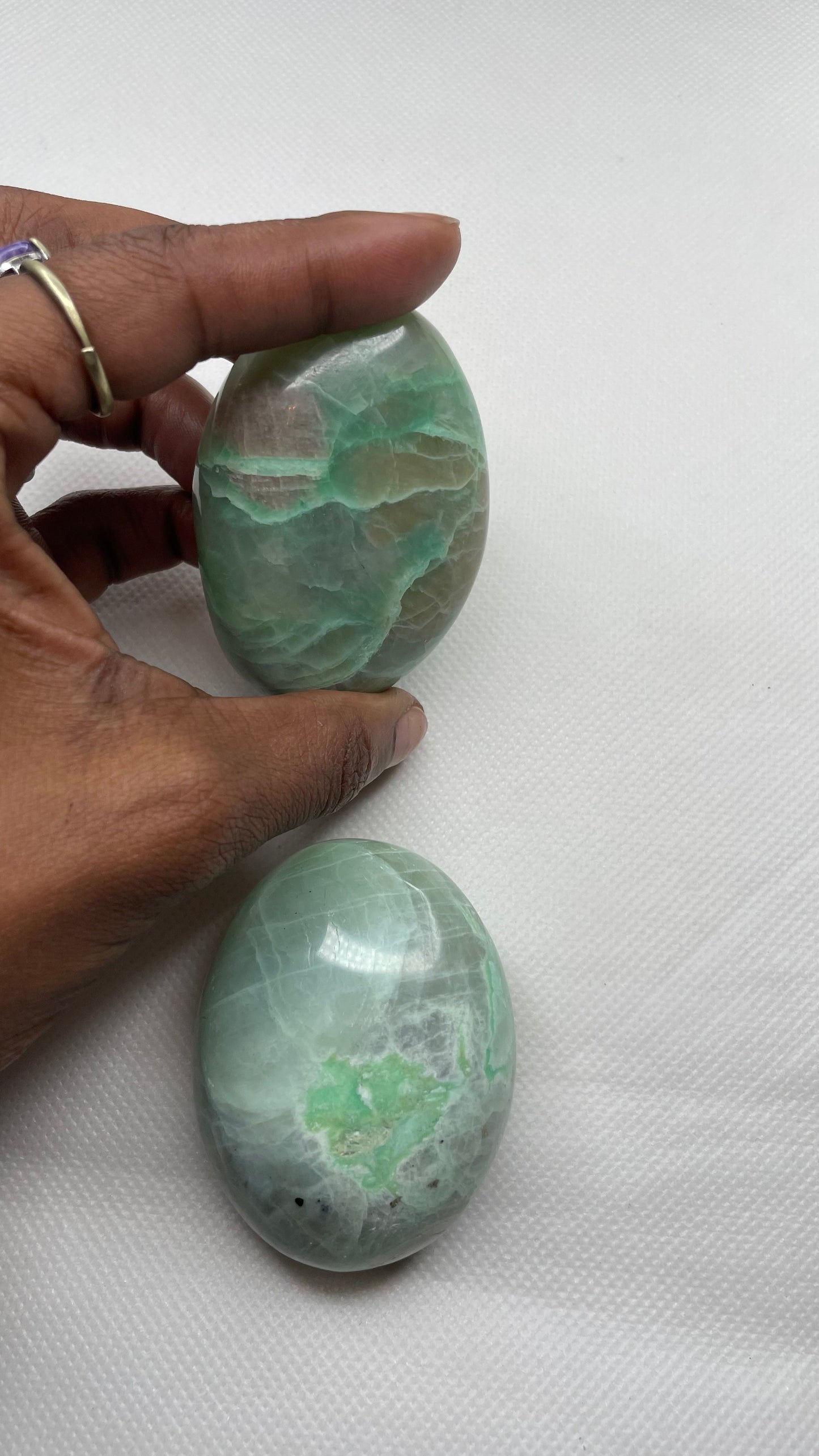 Green Moonstone Palmstones