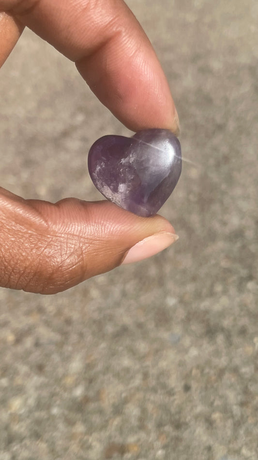 Amethyst Mini Heart