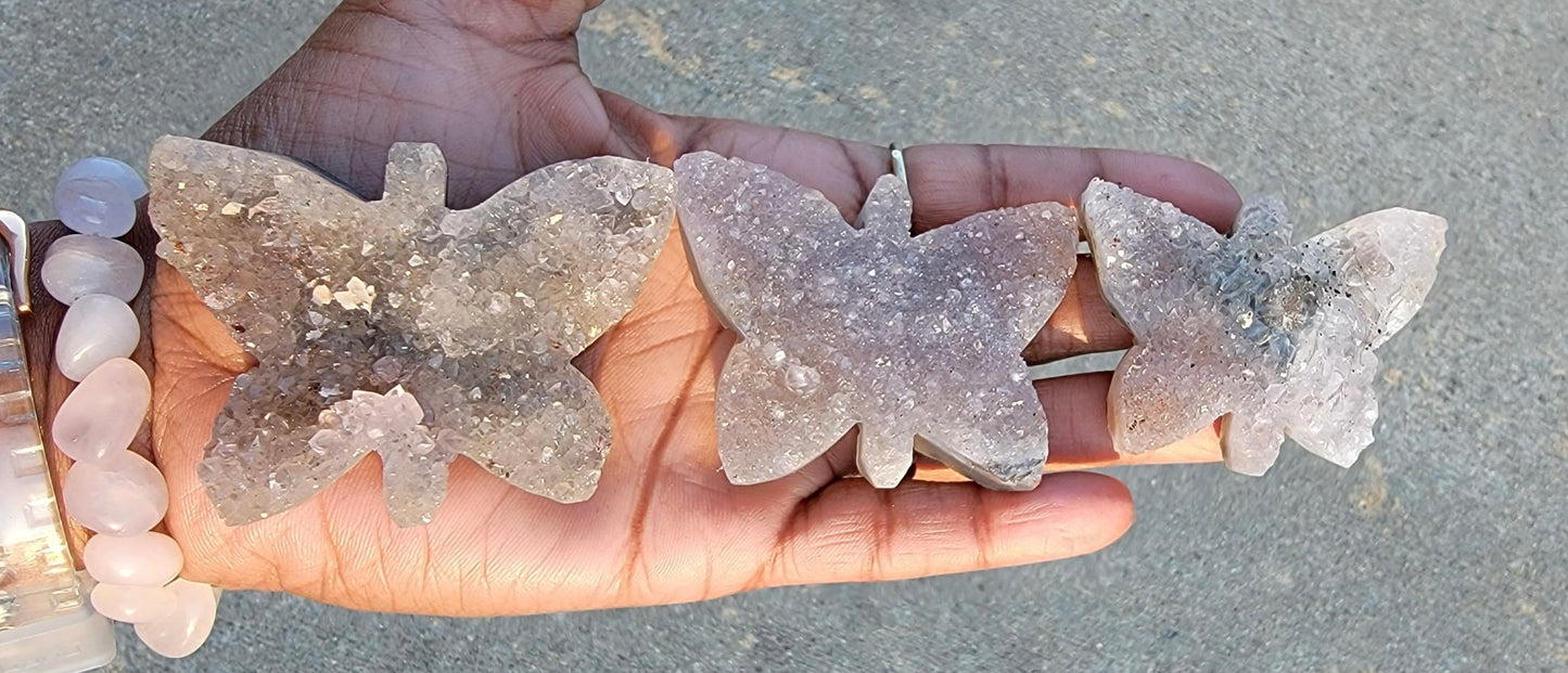 Amethyst Geode Butterflies