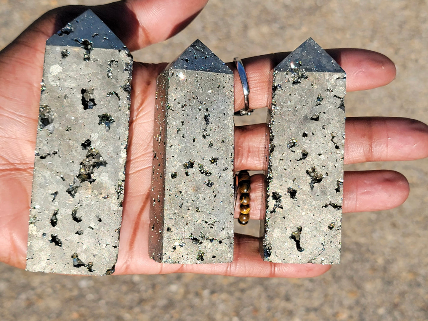 Pyrite Druzy Towers