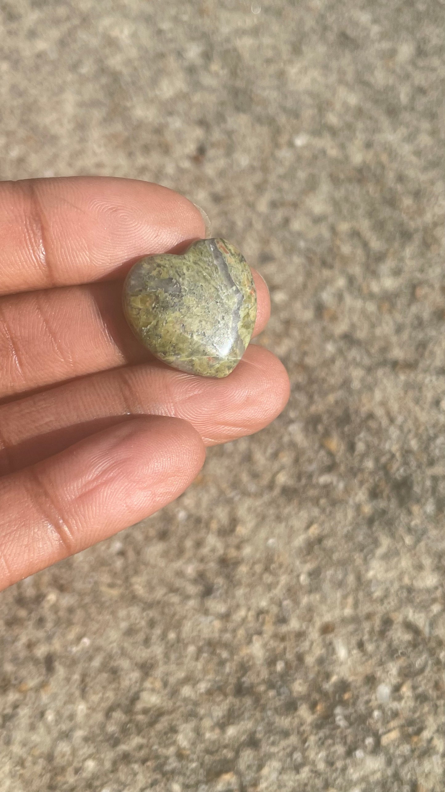 Unakite Mini Heart